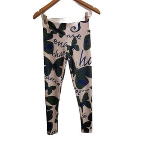 Dia noche design printed leggings